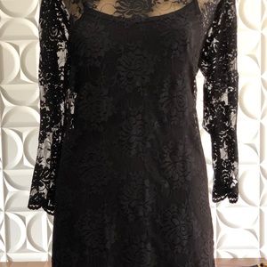 BLACK LACE DRESS